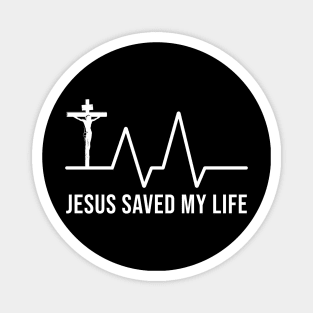 Jesus Saved My Life Religious Christian Magnet